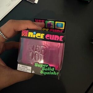 Nice Cube Super Solid Squish! Pink Squishy